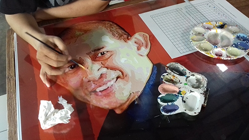 Proses Karya "Potret Bayu Satya"